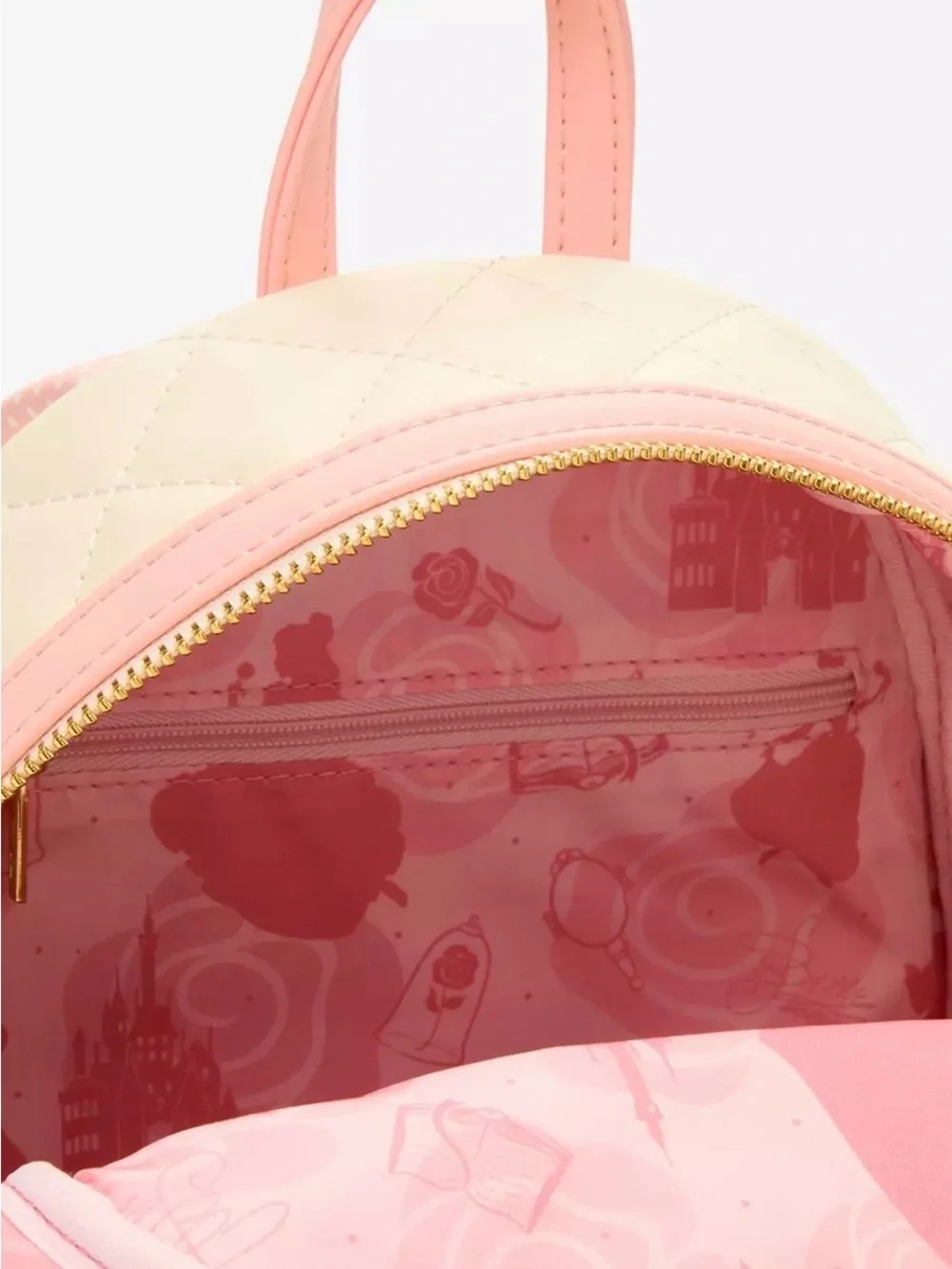 Loungefly Disney NWT Beauty & The Beast Quilted Belle Mini Backpack